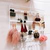 Iron Wrought Jewelry Organizer Display Bracelet Necklace Rings Wall Holder Rack
