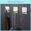Adhesive Hooks Durable Set With Stainless Steel Finish For Wall Storage Tool
