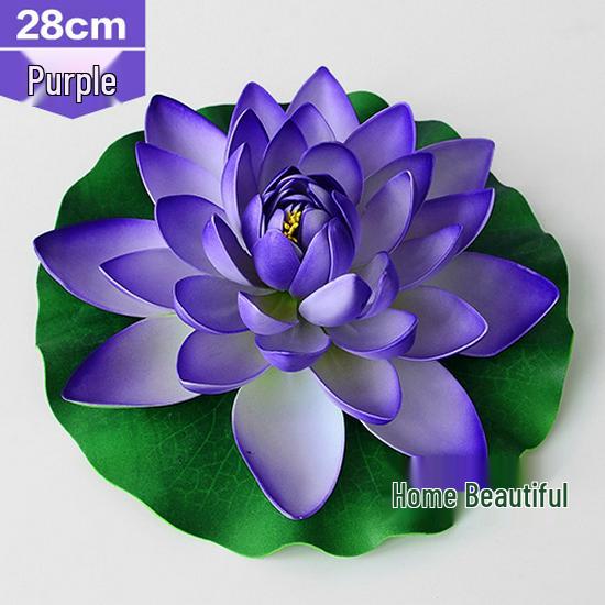 Artificial Lotus Leaf Water Lily for Pond, Fish Tank Decoration, Landscaping, or Buddha Ornaments