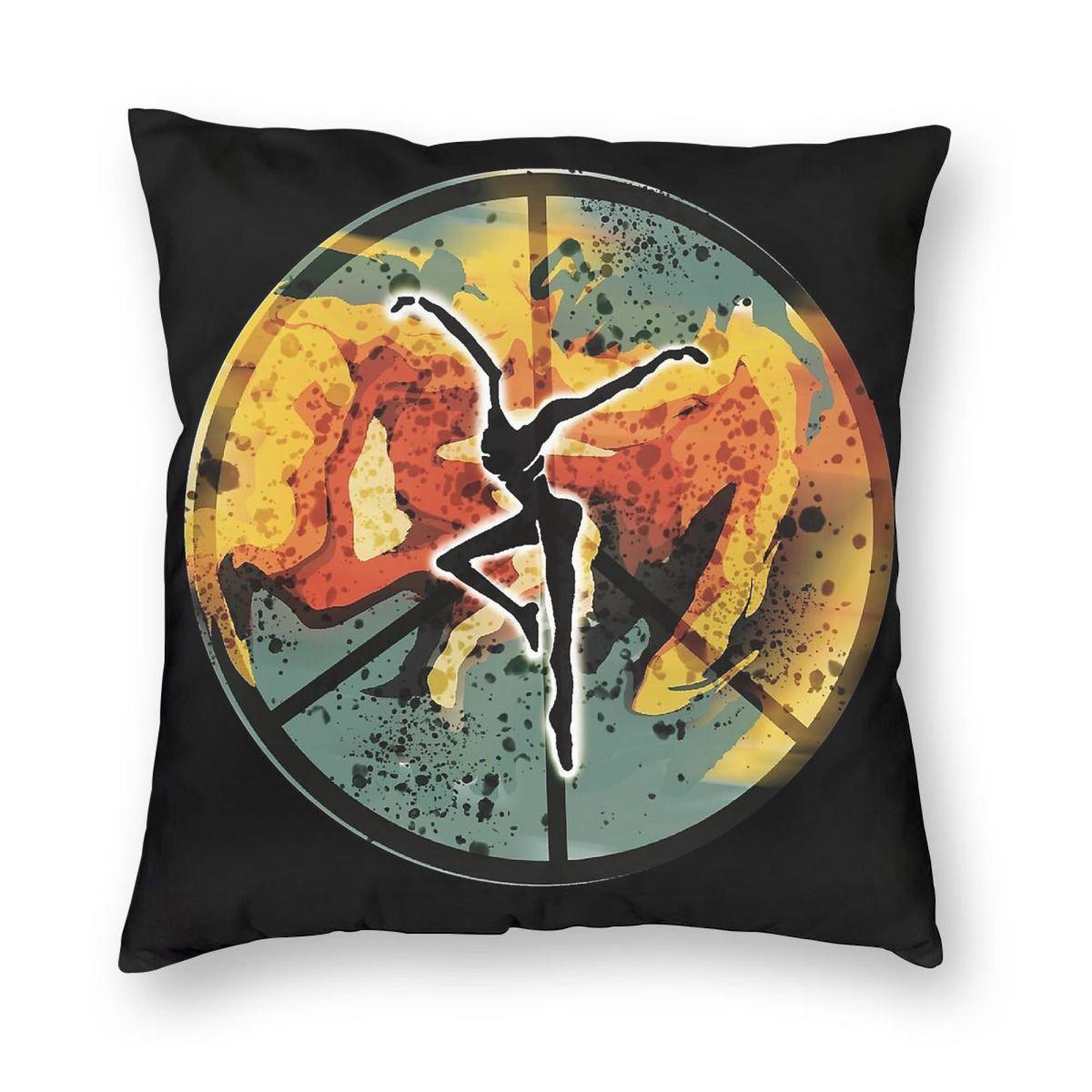 Dave Matthews Band Fire Dancer Square Pillowcase Polyester Linen Velvet Printed Zip Throw Pillow Case Sofa Seater Cushion Peach skin 18*18(CM)-1Pcs