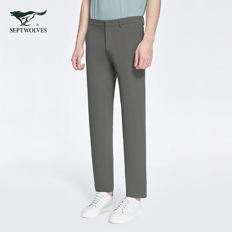 SEPTWOLVES Men's Classic Casual Slim-Fit Pants