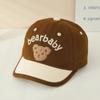 Bear Ear Baby Baseball Cap Corduroy Sun Protection Cap Boys Girls Caps Sun Hat  Infant Boy Girl