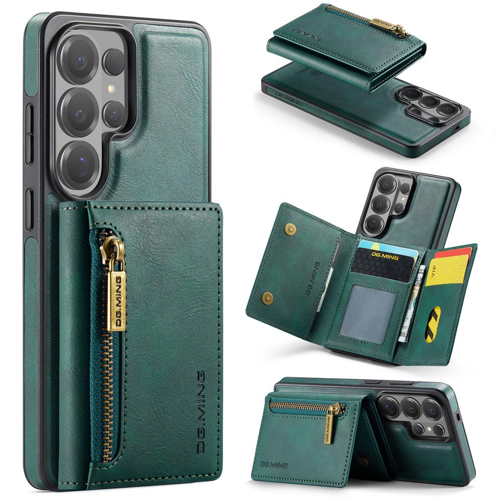 Luxury 2 In 1 Magnetic Leather Wallet Cards Solt Case for Samsung S26 Ultra S25 FE S24 S23 S22 S21 for Magsafe Shockproof Cover