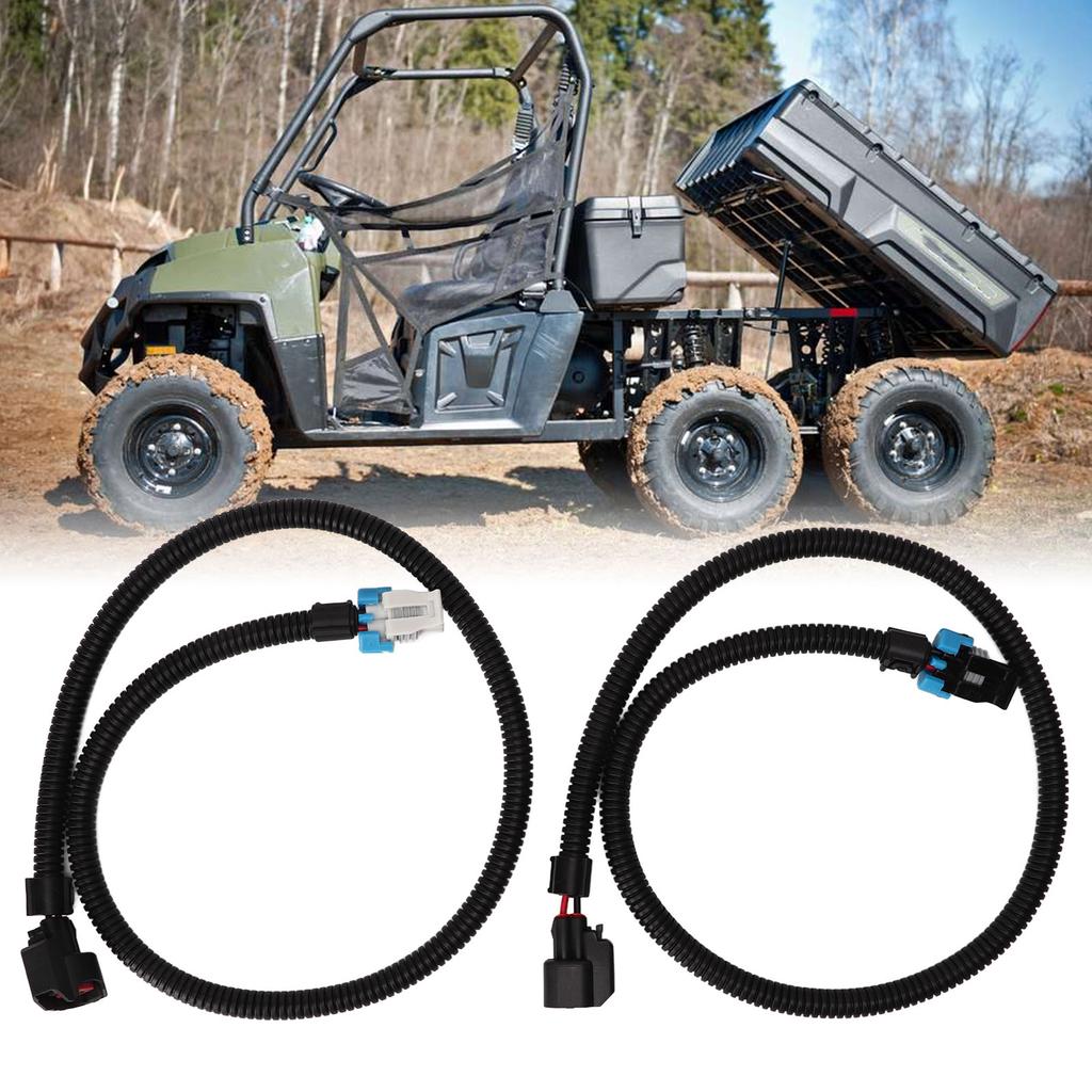 2pcs 24in Fuel Injector Pigtail Harness 1204318 Replacement for Polaris Ranger 800 RZR 800