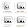 Case For Airpods Pro3 1 Pro2 Pro 2 3 4 Clear Earphone Cases Cover Cute Cartoon Panda