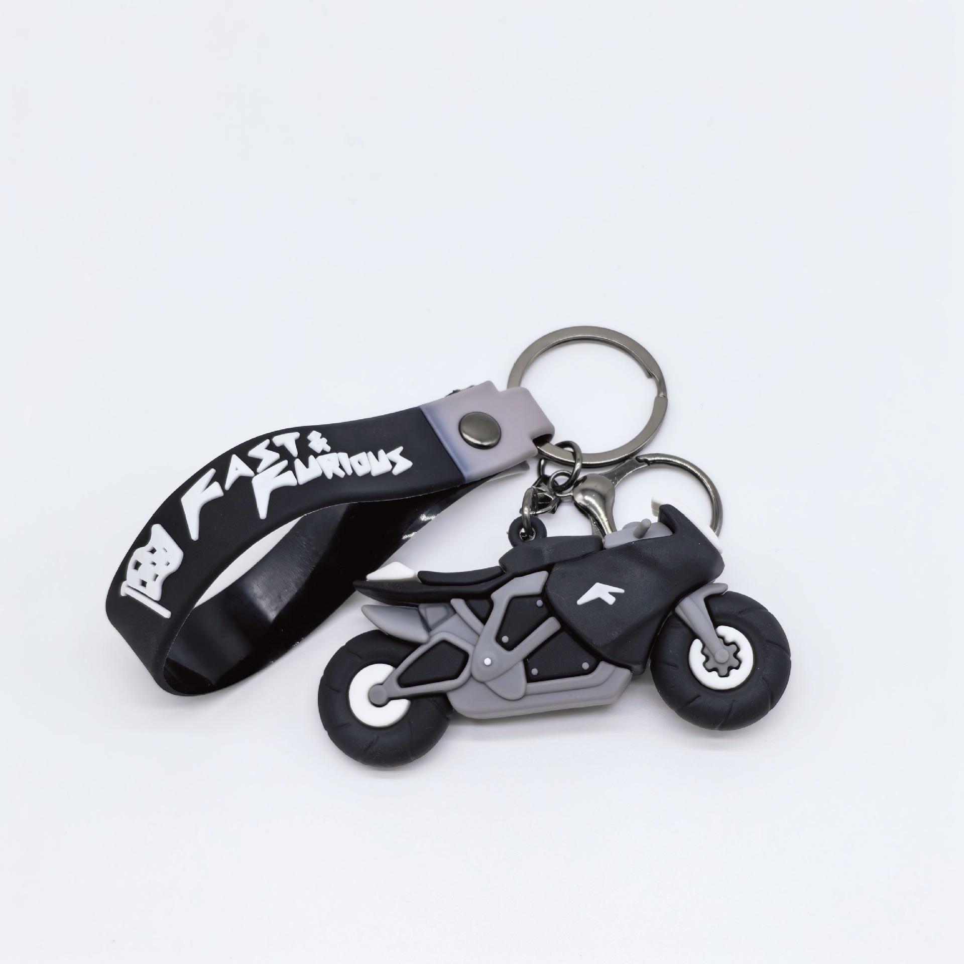 

Creative Car Fans Cartoon Motorcycle Keychain Car PVC Keychain Personalized DIY Gift Kawaii Cute Personalized Gifts Y2k