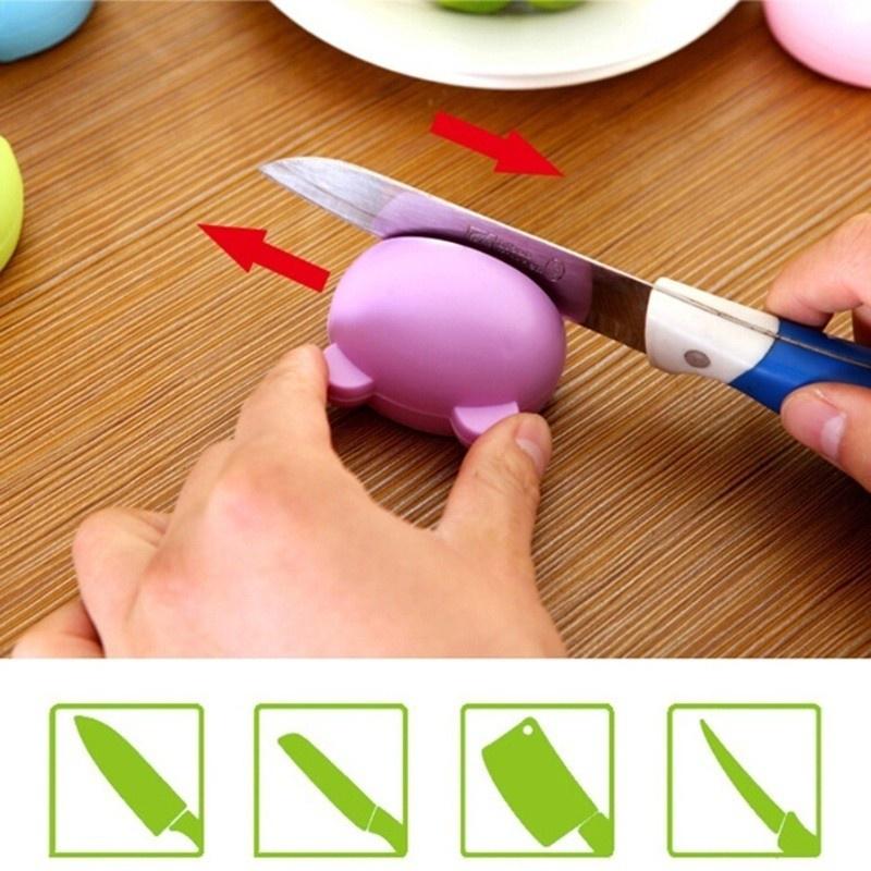 Cartoon Mini Portable Knife Sharpener Whetstone For Sharpening Kitchen Household Tools