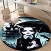 1pc Addams Family Wednesday1 Design Printed Area Round Carpet for Bedroom Living Room Home Decor Rugs Mat Non Slip Mat Rug for Bedside
