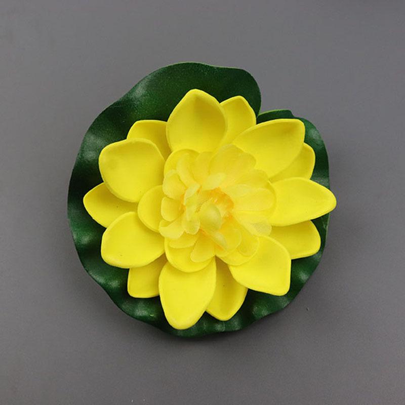 10cm Double-Layer Lotus with Half Petals for Buddha Fish Tank Decoration