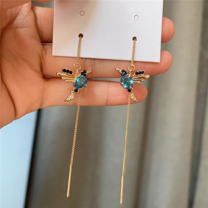 New Fashion Gold Color Leaf Earrings For Women Exquisite Mini Set Cubic Zirconia Wedding Ear Zircon Noble Pendant Gifts
