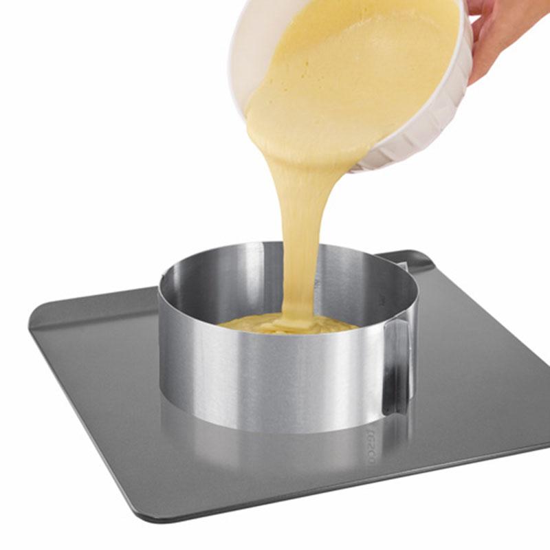 Adjustable Size Cake Mold Cake Making Stainless Steel Chocolate Chip Cookies Muffins Mousse Dessert Cake Decorating Baking Tools