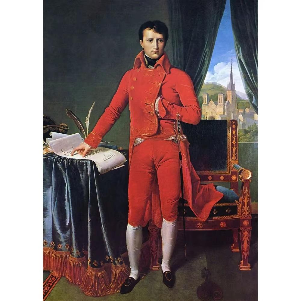 Napoleon Bonaparte Portrait Crossing The Alps Coronation of Napoleon I Canvas Poster Print for Living Room Home Decor