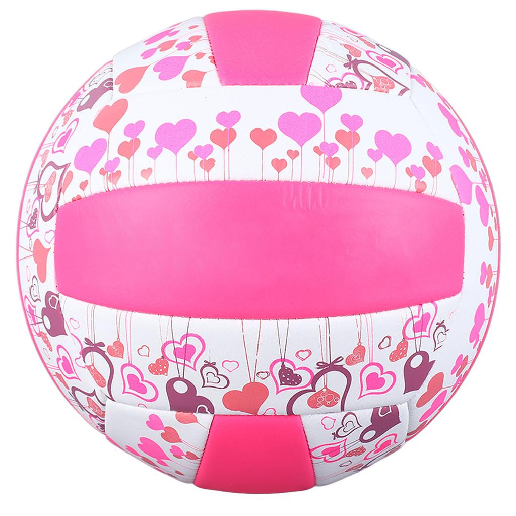 Size 5 Training Volleyball PU Soft Indoor Outdoor Volleyball for Students Pool Gym Training Pink