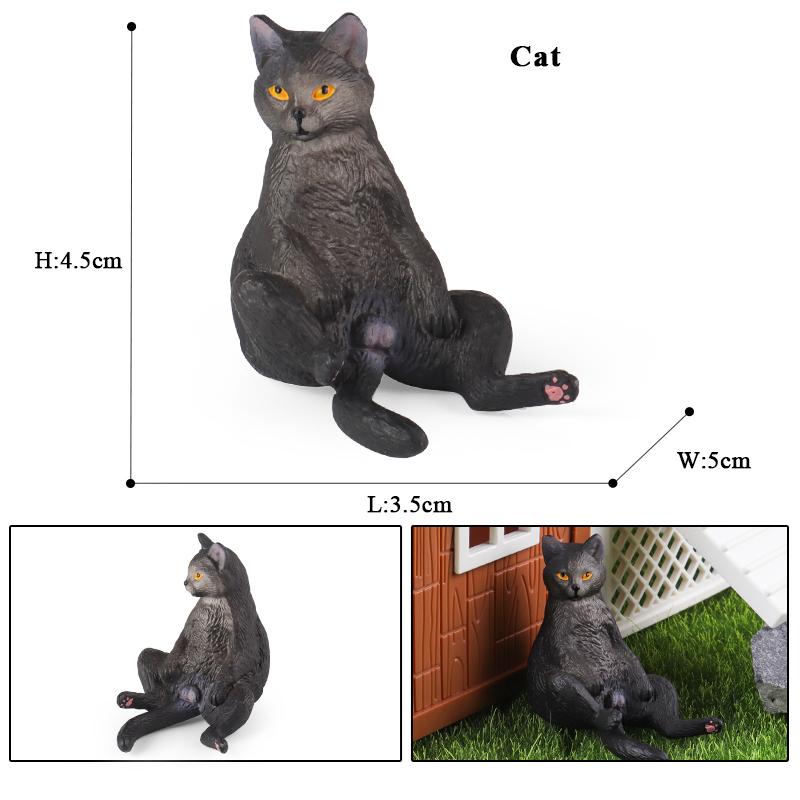 Oenux Siam Devon Rex Sphynx Perserkatze Kätzchen Modell Actionfigur Figur Niedliche Heimdekoration Sammlung Kinderspielzeug Geschenk