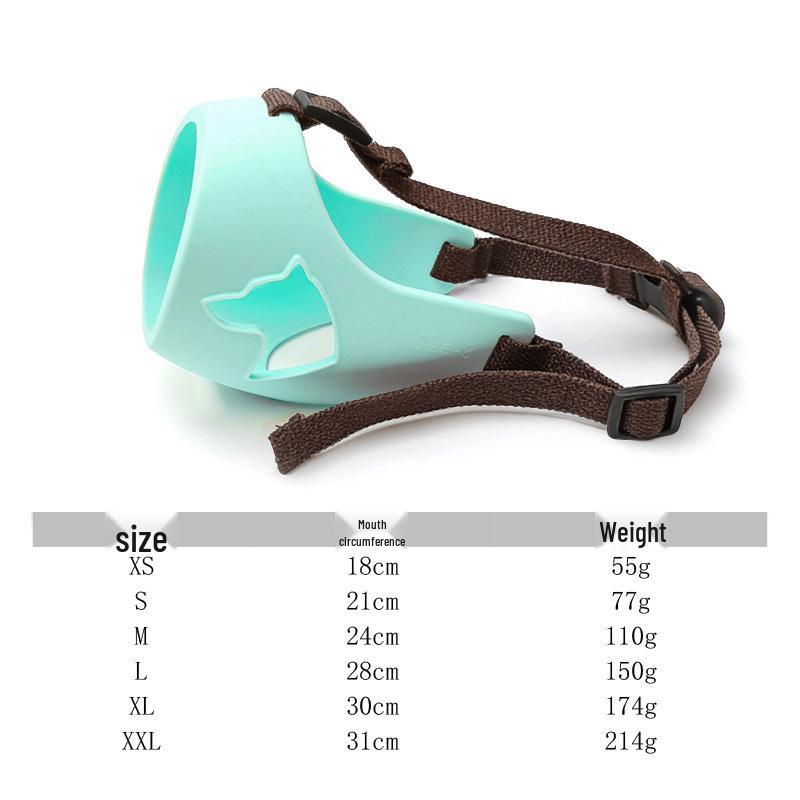 Douyin Rhinoceros Silicone Dog Muzzle: Anti-Bite, Anti-Bark, Anti-Eating for Medium To Large Dogs