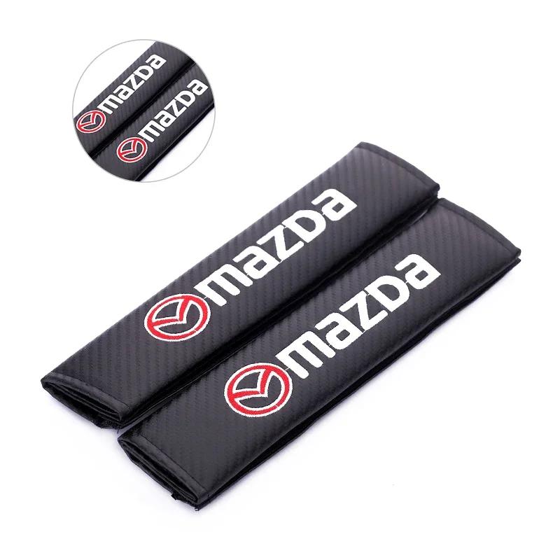 

2025 Hot 2Pcs Car Safety Belt Cover Seat Belt Pad for Mazda RX8 RX7 MX3 MX5 CX7 CX5 CX9 Atenza Axela Speed6 Shoulder Pad Auto Ac