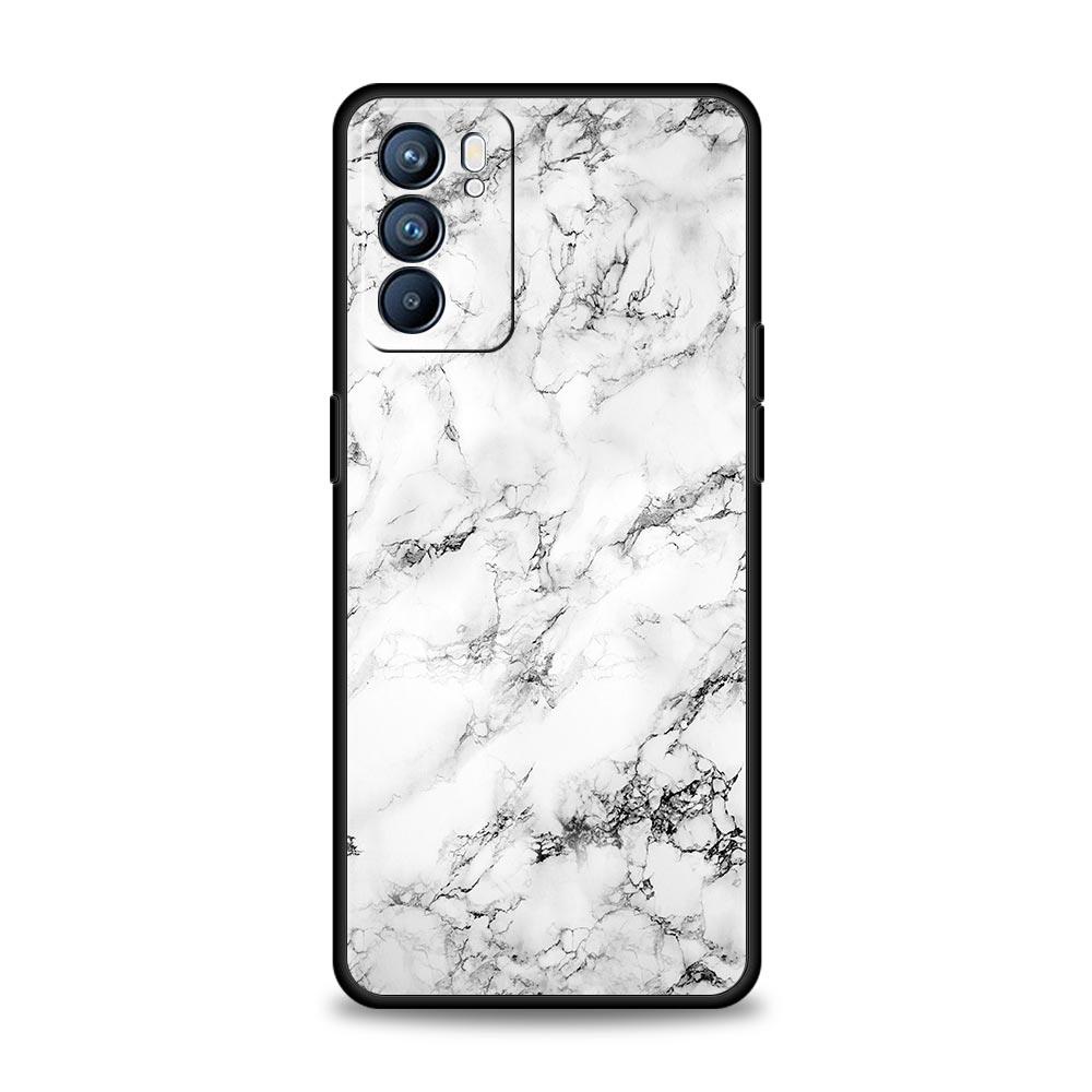 Phone Case For Oppo Find X6 Pro X5 A54 A53 A52 A9 A15 A95 A17 A16 A76 A74 A57 A31 Reno8 Reno7 Reno6 Pro 5G Cover Marble