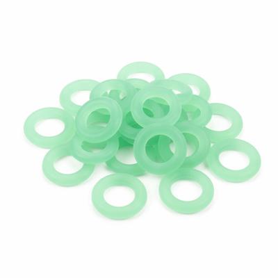 100 Pcs Silicone Tent Nail Luminous Ring O-Loop Fluorescent Loop Hiking Accessories