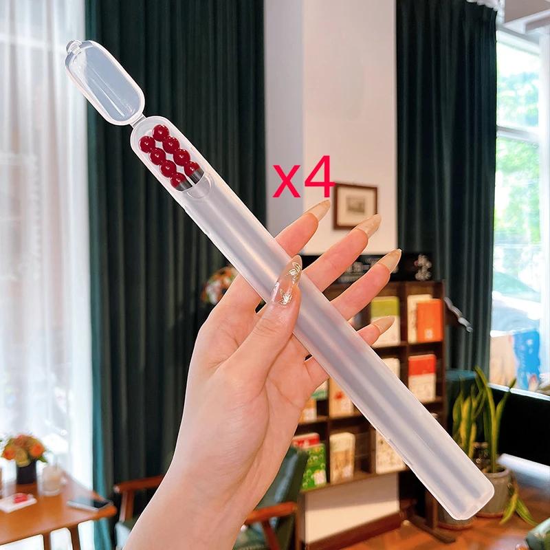 

4Set Alloy Chopstick Reusable Non-slip Sushi Food Chop Sticks Chopsticks Metal Chinese Chop Stick Tableware Kitchen Gadgets червоний колір чорний