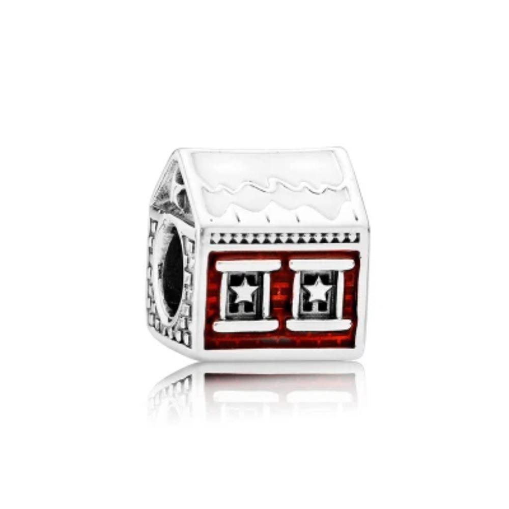 New 925 Silver Family Tree House Charm Pendant with Stars Moon for DIY Bracelet Jewelry Accessories
