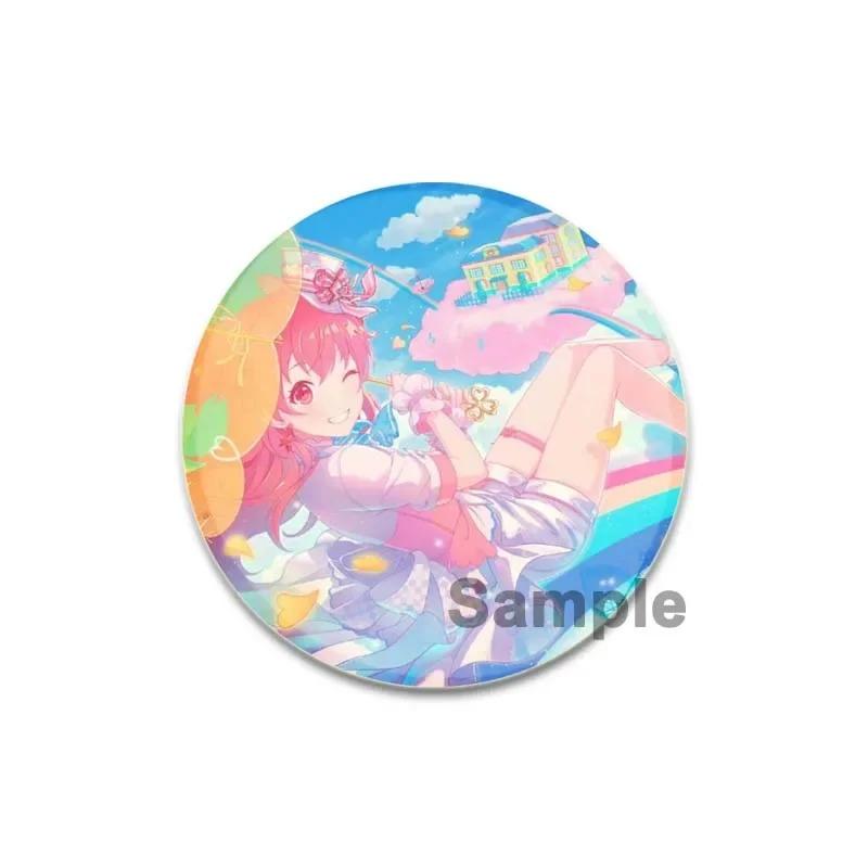 

32/44/58 мм проект SEKAI металлическая брошь сумка Декор Коллекция милая девушка мультфильм булавка на лацкан подарки друзьям БОЛЬШЕ JUMP Hinomori Shizuku 44mm