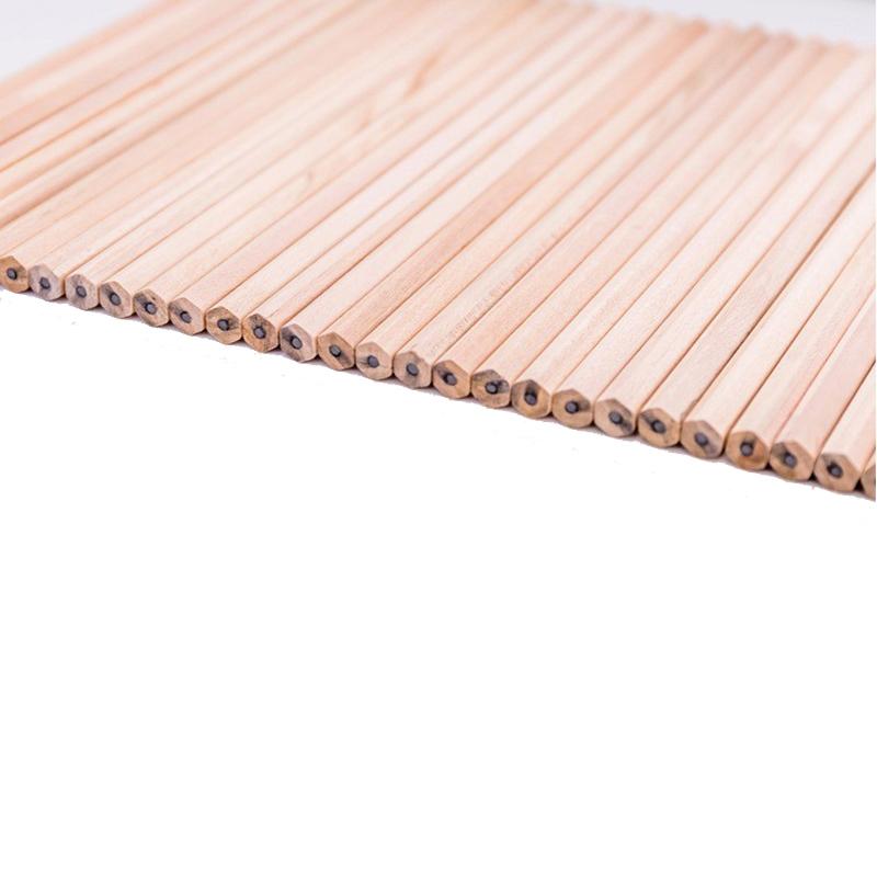 100Pc Freundliche Natürliche Holz Bleistift Sechseckigen Ungiftig Standard