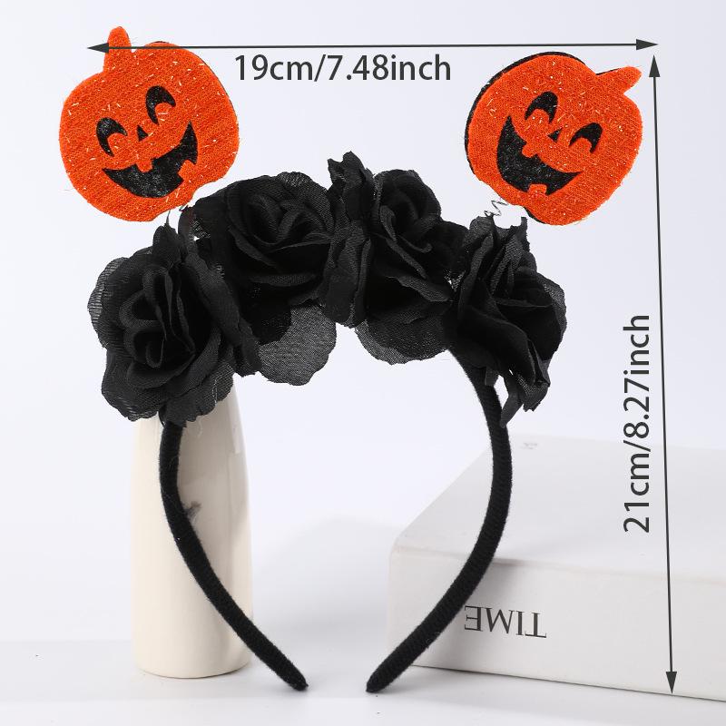 Halloween Devil Horns & Bat Headband with Feathers - Party Decoration