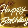 USB Neon Light LED Happy Birthday Light Indoor Home Decor Atmosphere USB Alphabet Light