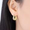 S925 Sterling Silver Golden Minimalist Foundation Earrings Hoop Earrings Women Jewelry Original Trendy Anniversary Gifts