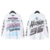25 Frühling und Herbst Amerikanische trendige Marke Herren und Damen Paare Große Größe Lockerer Pullover Langarm T-Shirt Teenager T-Shirt