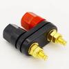 10Piece Banana Plugs Socket Couple Terminals Red Black Connector Amplifier Terminal Binding Post 4MM Banana Speaker Plug Jack