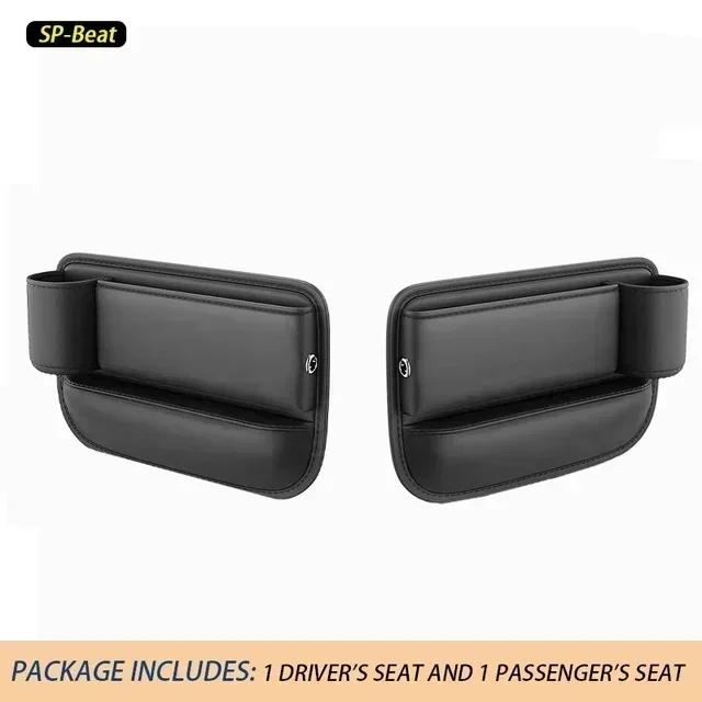 Car Seat Gap Filler Organizer Multifunctional Storage Box Pocket Console Crevice Leather Holder Cup Phone Key Card Auto