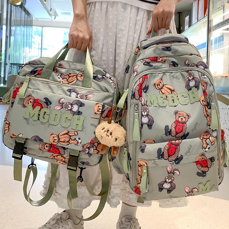 

Schoolbag Children Girls Print Junior High School Elementary School High School College Backpack