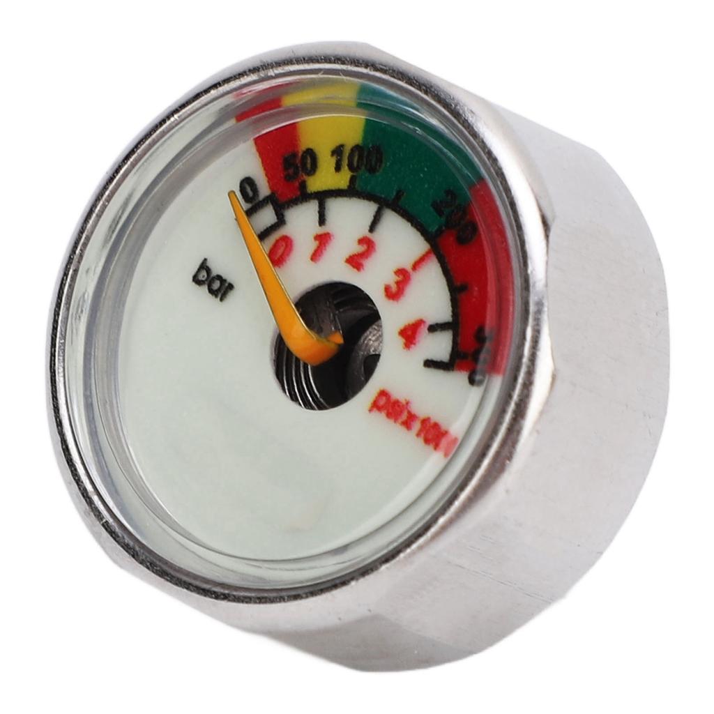 Pony Bottle Pressure Gauge Air Diving Cylinder Oxygen Tank Stainless Steel Waterproof M10