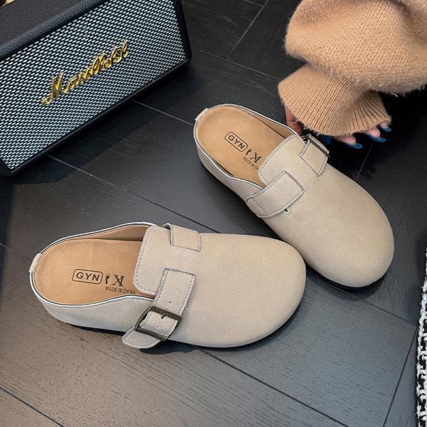 Fashion House Slippers Platform Women Luxury Shoes Pantofle Slides Cover Toe Soft Designer 2025 Fashion Retro Slippers Casual Women's Sh