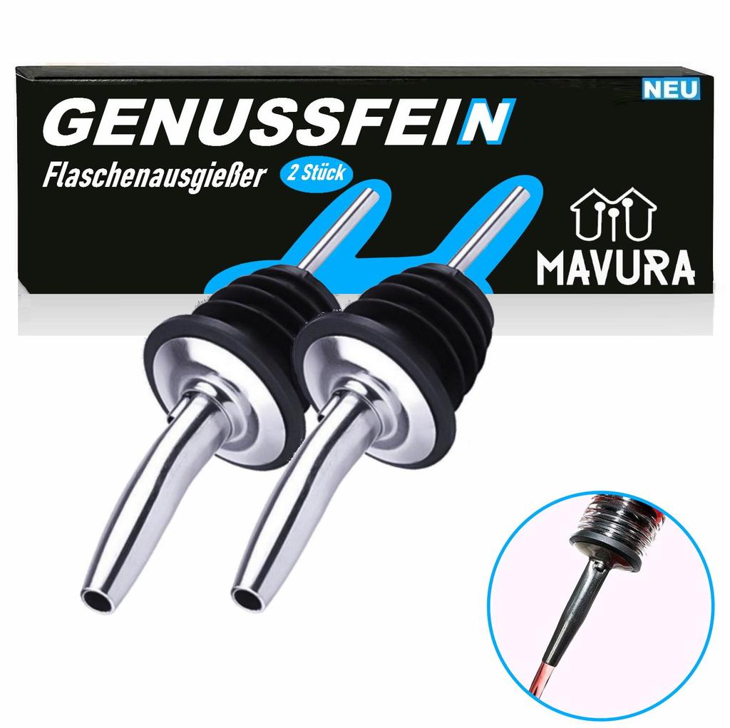 GENUSSFEIN Stainless Steel Liquor Pourer Bottle Pourer Drinks Pourer