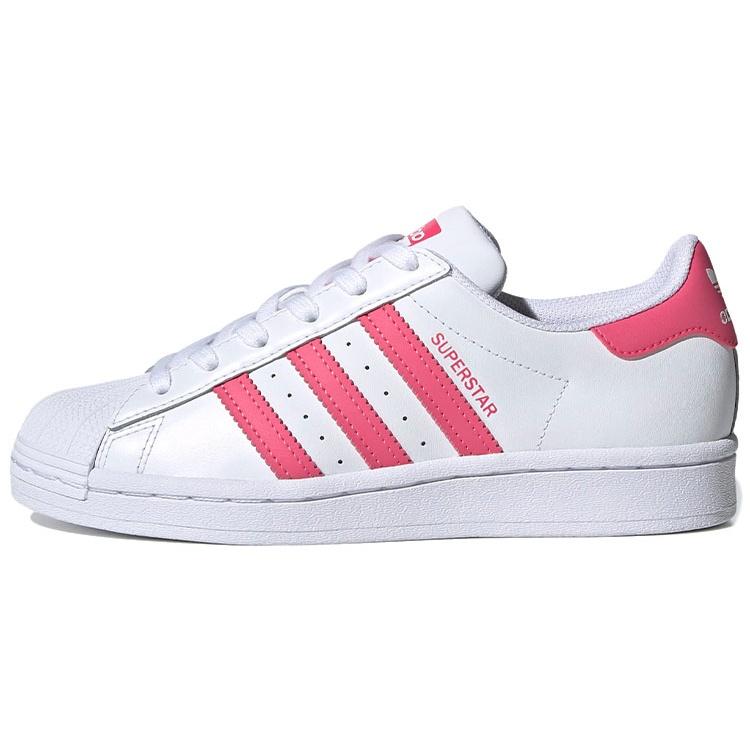 (GS) adidas Superstar J White Super Pink Kids FW0773 EU 38