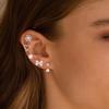 Cute Bowknot Butterfly Heart Flower Studs Surgical Steel Earrings Allergy Resistant for Sensitive Ears with Screw Back
