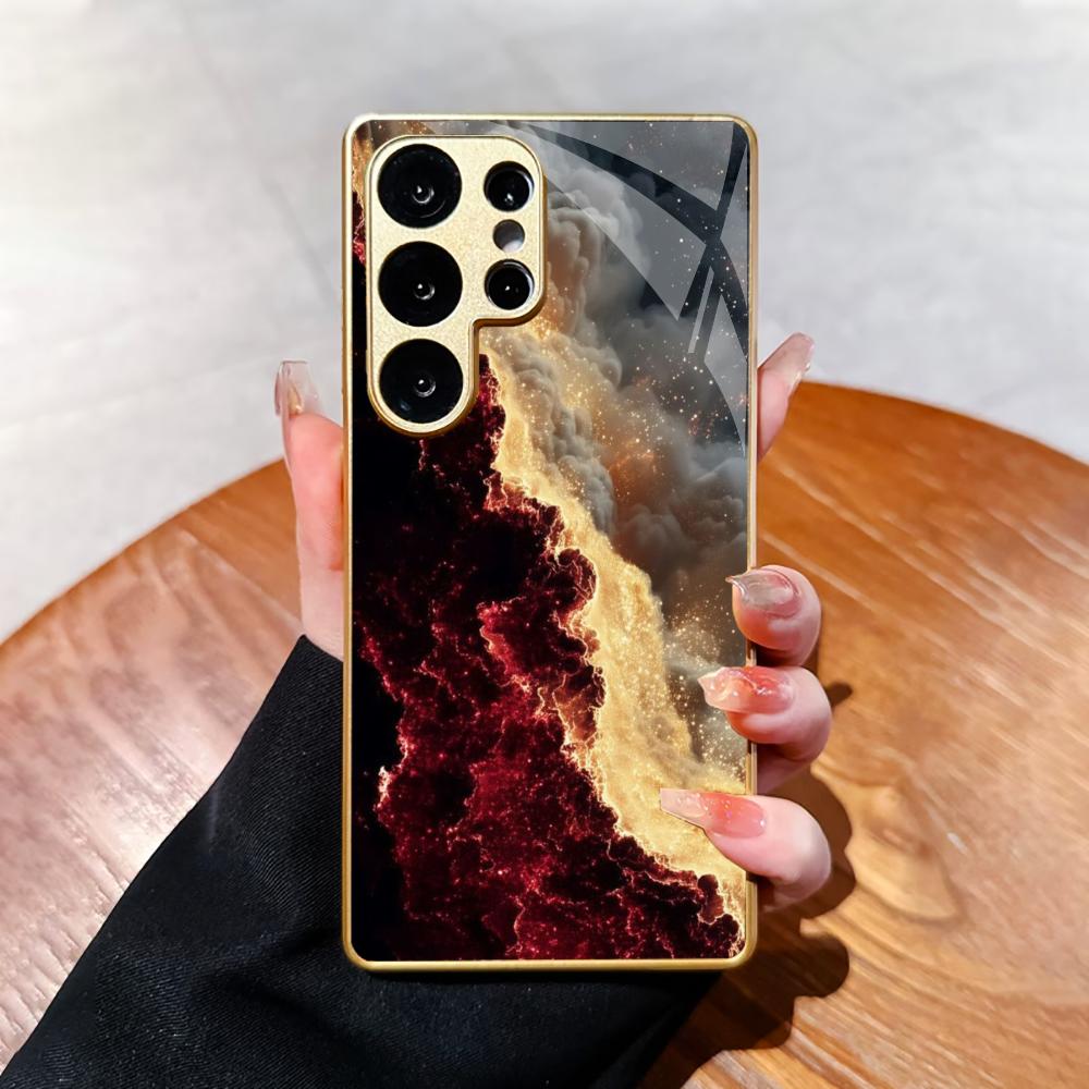 New Model Luxurious PhoneCase Electroplated Glass PhoneCase for Samsung Galaxy S26 S25 S24 S23 S22 S21 FE,Ultra,Plus