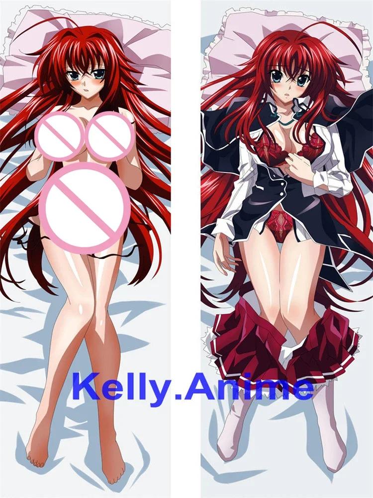 Anime High School DxD Sexy Girl Rias Gremory Himejima Akeno Irina Shidou Dakimakura Povlak na tělový polštář Polštář na objímání těla
