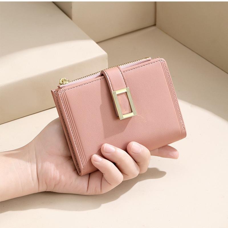 Nischendesign neue Frau. Xia klein frisch exquisit faltbare Geldbörse Studentenausweishülle kurze Geldbörse weiblich