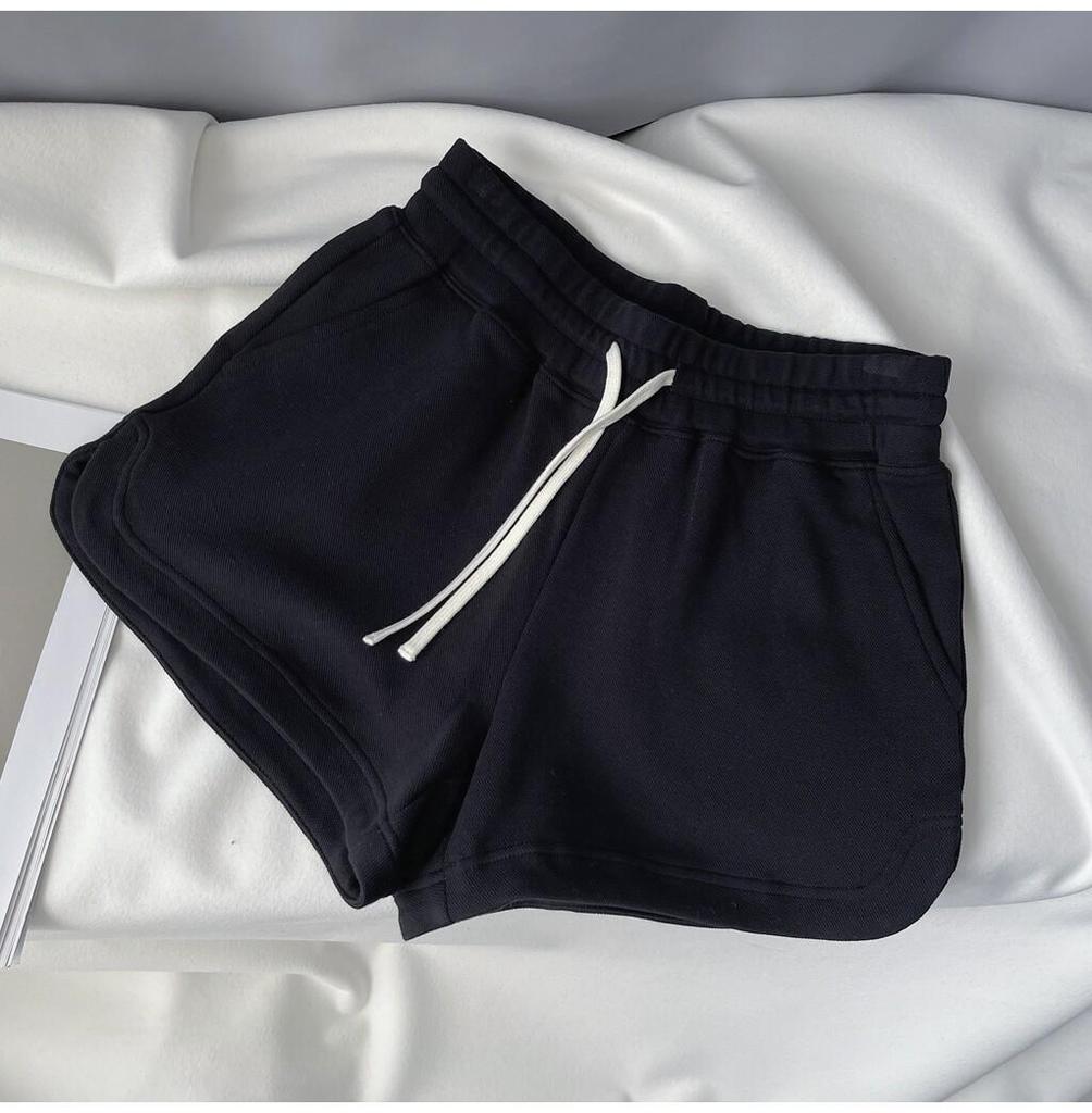 Women's A-line Slimming Terry Cotton Sport Shorts for Summer