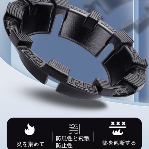REENEW Overheat Prevention Sensor Compatible Auxiliary Trivet, Gas Stove Rack, Cast Iron Pot Ring, Windproof Stove Support Ring, Pan Holder Stand, Non