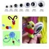 1Sheet Plastic Wiggling Moving Eyes 3D Kindergarten Handmade Dolls Eyes Dolls Activity Eyes