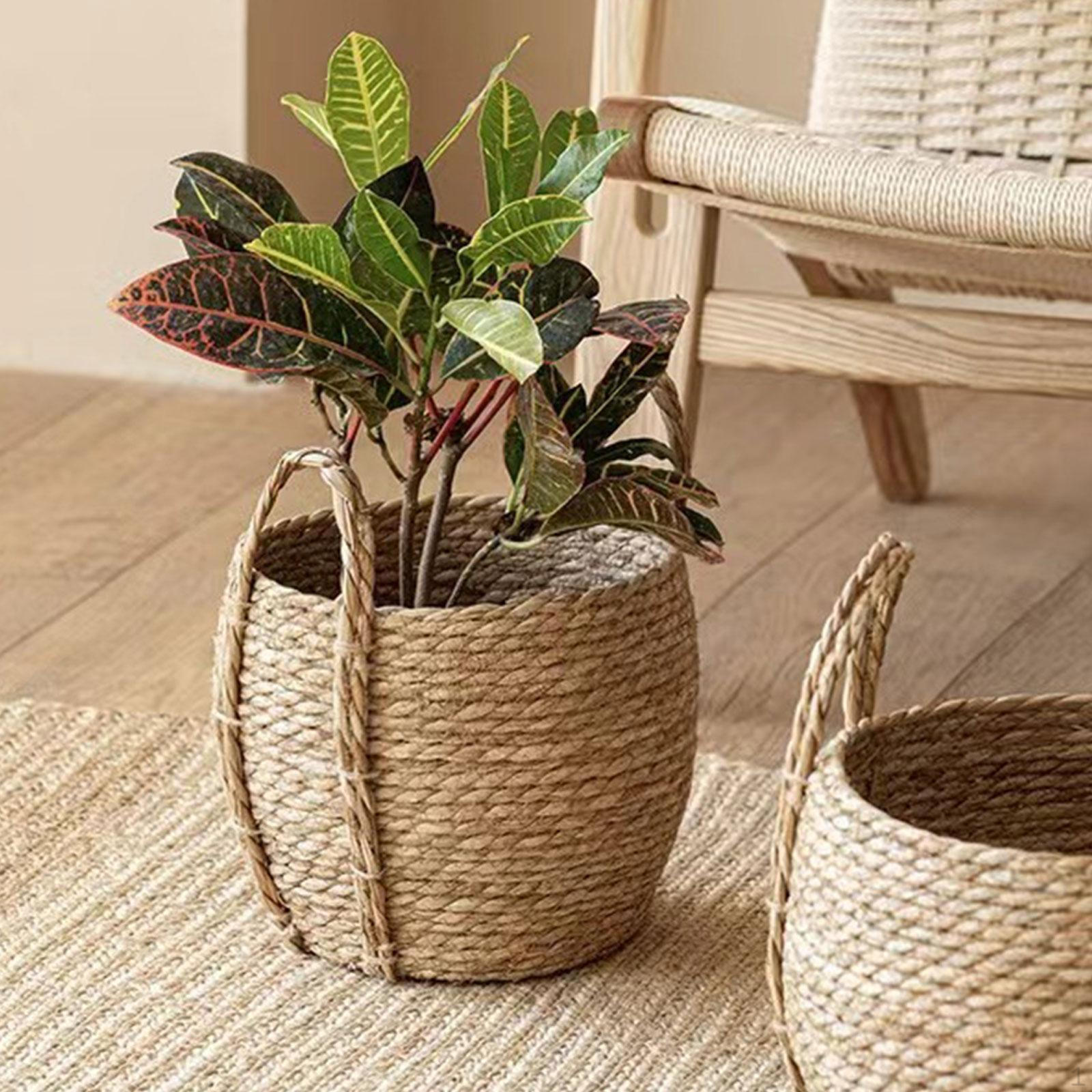 

Корзина для растений ручной работы для дома и офиса 25cmx25cmx23cm