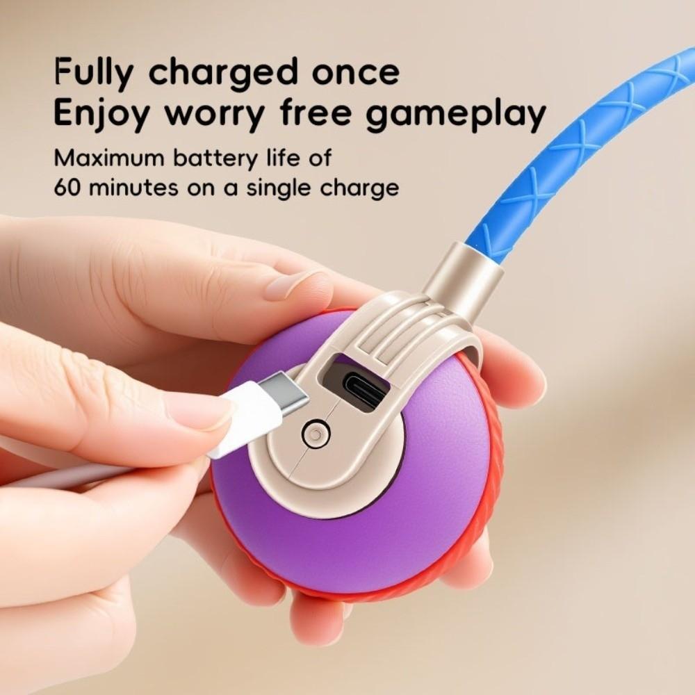 USB Rechargeable Pet Automatic Rolling Ball Adjustable Interactive Cat Toys Play Mode