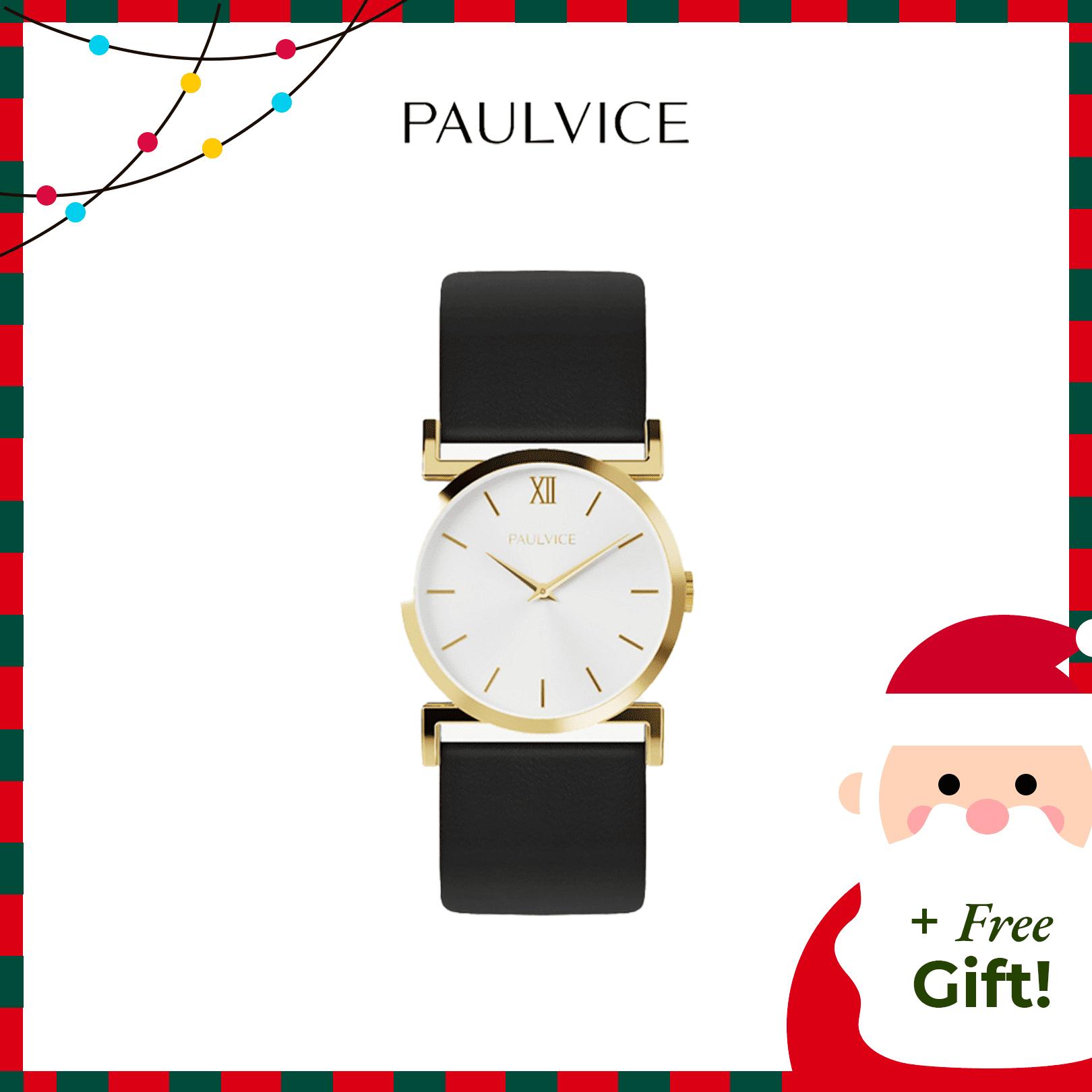 

[PAULVICE] Женские часы Rosy Collection Премиум из натуральной кожи 30 мм (белый)