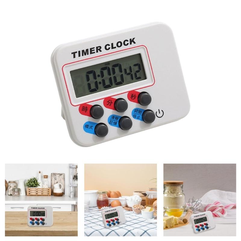 Plastic Count Down Timer For Home Baking Plastic Body Digital Kitchen Timer With Magnetic Backing Accurate Clock