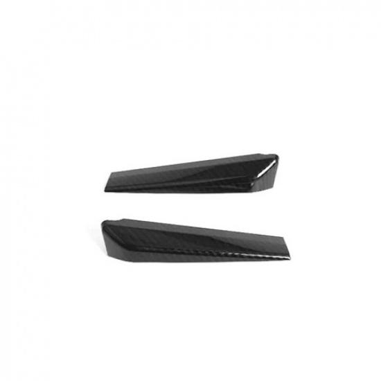 For Toyota CHR C-HR 16- Carbon Fiber A-Pillar Front Door Triangle Cover Trim