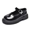 Girls' Leather Shoes Mary Jane Single Shoes 2025 Spring and Autumn New British Style Princess Shoes Black Soft-soled Children's Performance Shoes
